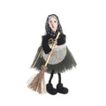 Halloween Witch Apron Ornament | Cute Broom Pendant Decor