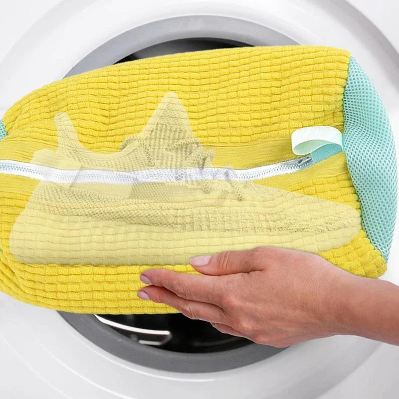 1/2PCS Washing Shoes Bag Cotton Laundry Fluffy Fibers Easily Remove Dirt Washing Bags Anti-Deformation Shoes Clothes Organizer Oasis Select