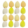 4/8/12/16pcs Makeup Sponge Cosmetic Puff Dry And Wet Combined Cosmetic Egg Women Foundation Powder Puff Bevel Cut Makeup Sponges Oasis Select 16pcs yellow