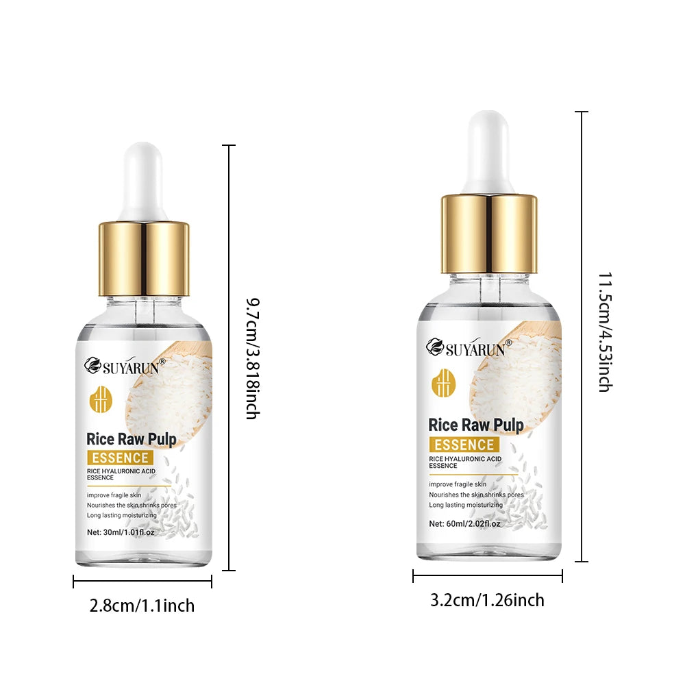 SUYARUN Rice Essence with Glycerin & Hyaluronic Acid - Moisturizing, Anti-Aging & Brightening Facial Serum for Women. Oasis Select