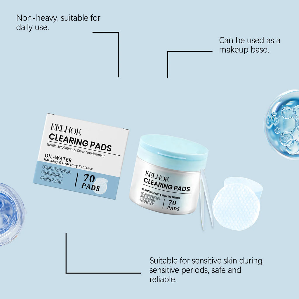 70/140/210/280 Pads Clearing Pads Salicylic Acid Gentle Exfoliating Hydrating Toner Pads Deep Moisturizing Smooth Skin Texture Oasis Select