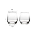 2pcs Whiskey Glass Clear Whiskey Bar Cocktail Glasses Drinking Glasses Scotch Liquor Barware Beer Milk Shake Juice Latte Cup Oasis Select Clear-340ml-2pcs 340-385-550ml