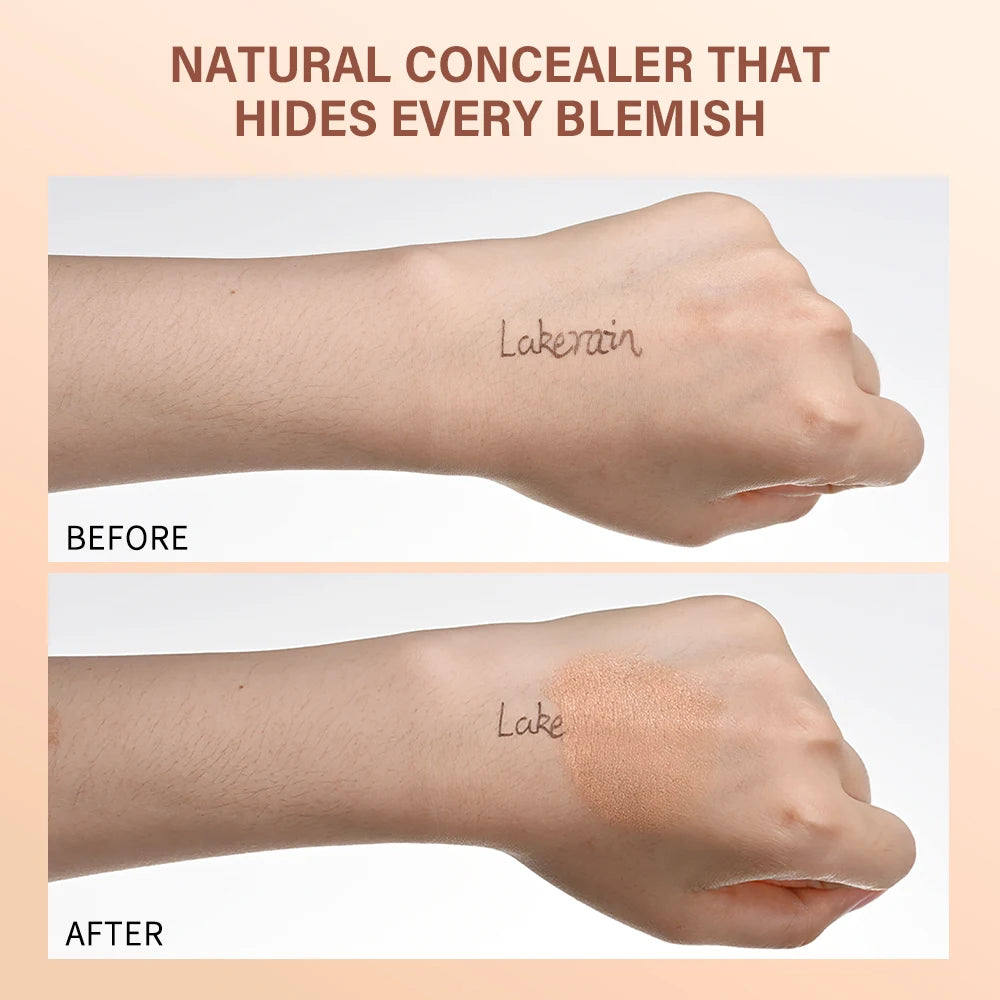 Lakerain Eye Concealer Brightener Cover Dark Circles Nourish Skin Correcting Makeup Nude Tan Shades Long Lasting Cosmetics Oasis Select