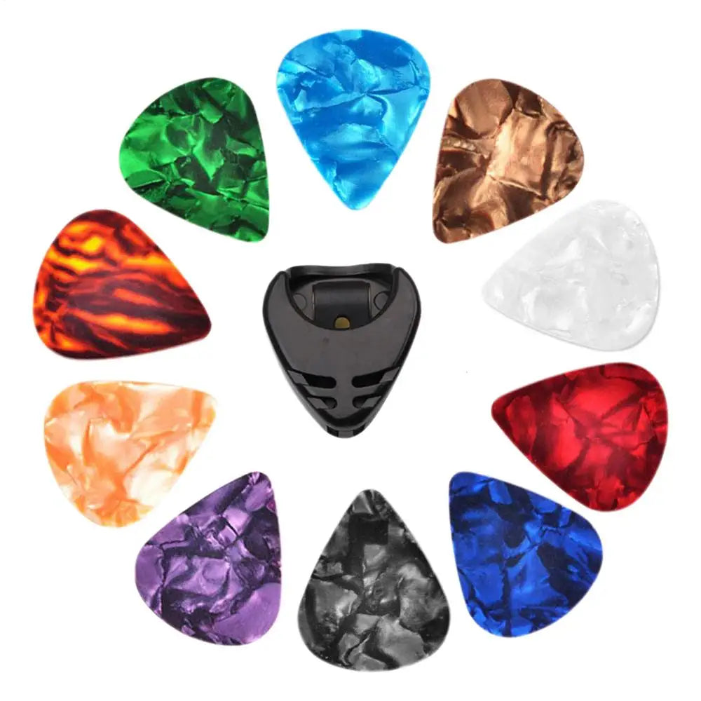 Guitar Picks Bulk 10 Pcs Multicolor Guitar Picks Portable Finger Picks Self-Adhesive Colorful Guitar Picks Electric Guitar Pick Oasis Select Random Color