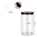 PET Clear Sealed Food Storage Jar – Wide Mouth Airtight Container