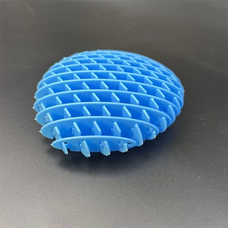 DIY Mesh Stretchable ElasticMesh Toy Unique Puzzle Release and Decompression Deformation Worm Popit, Elastic Mesh Toy Oasis Select 10cm blue