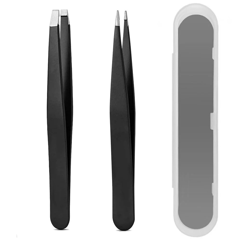 Eyebrow tweezer & eyebrow scissors set, stainless steel multifunctional eyebrow & facial hair trimming beauty, eye styling tool Oasis Select Style 5
