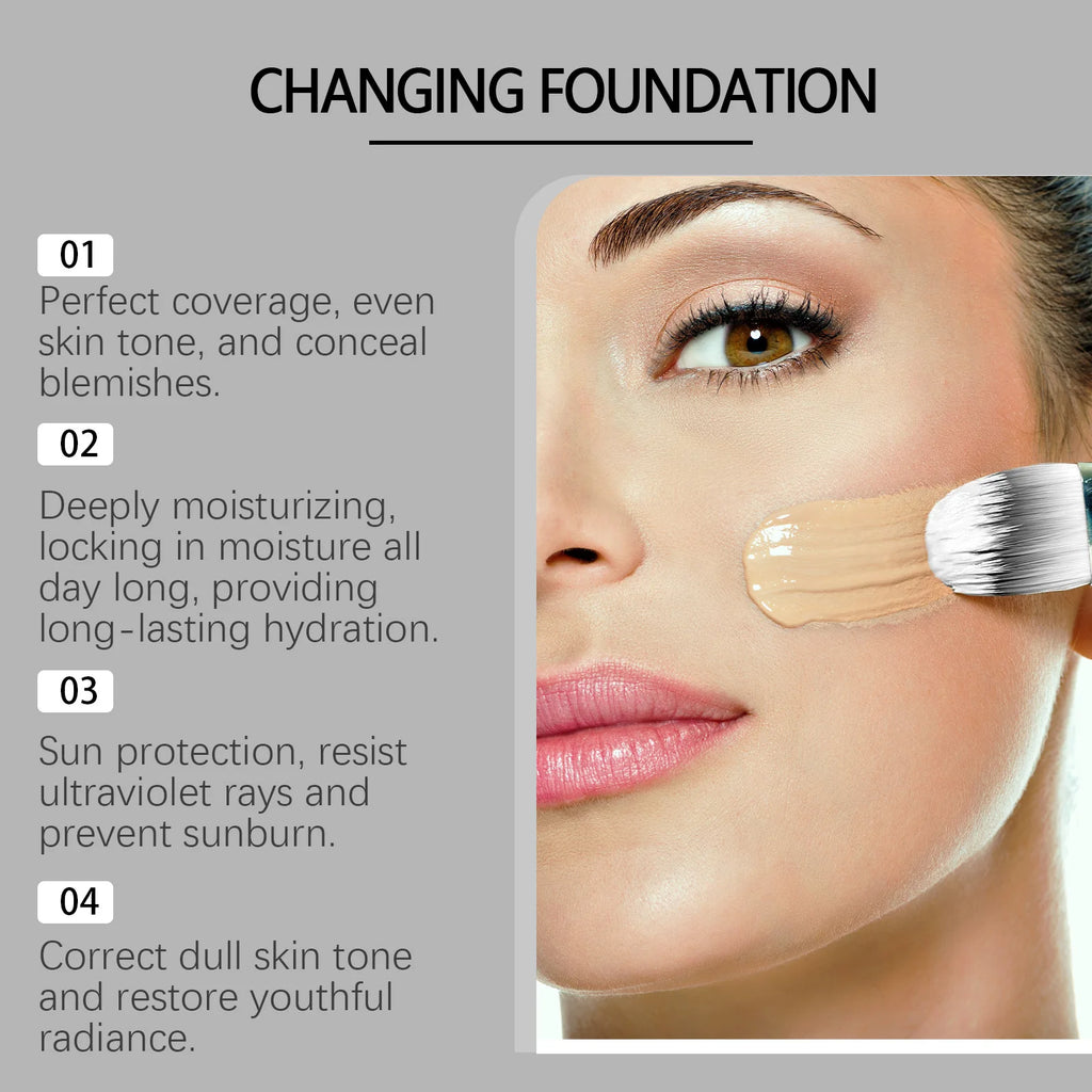 EELHOE Color Changing Liquid Foundation – Matte Full Coverage Liquid Foundation Oasis Select