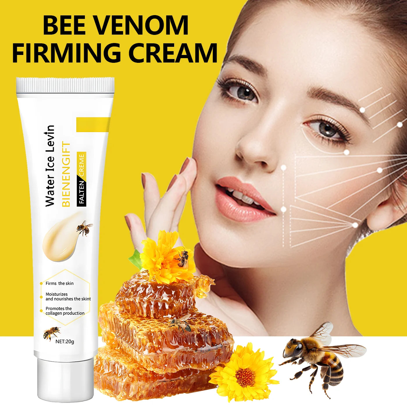 Bee Venom Face & Neck Firming Cream – Lift & Tighten Skin Face Firming Cream Oasis Select