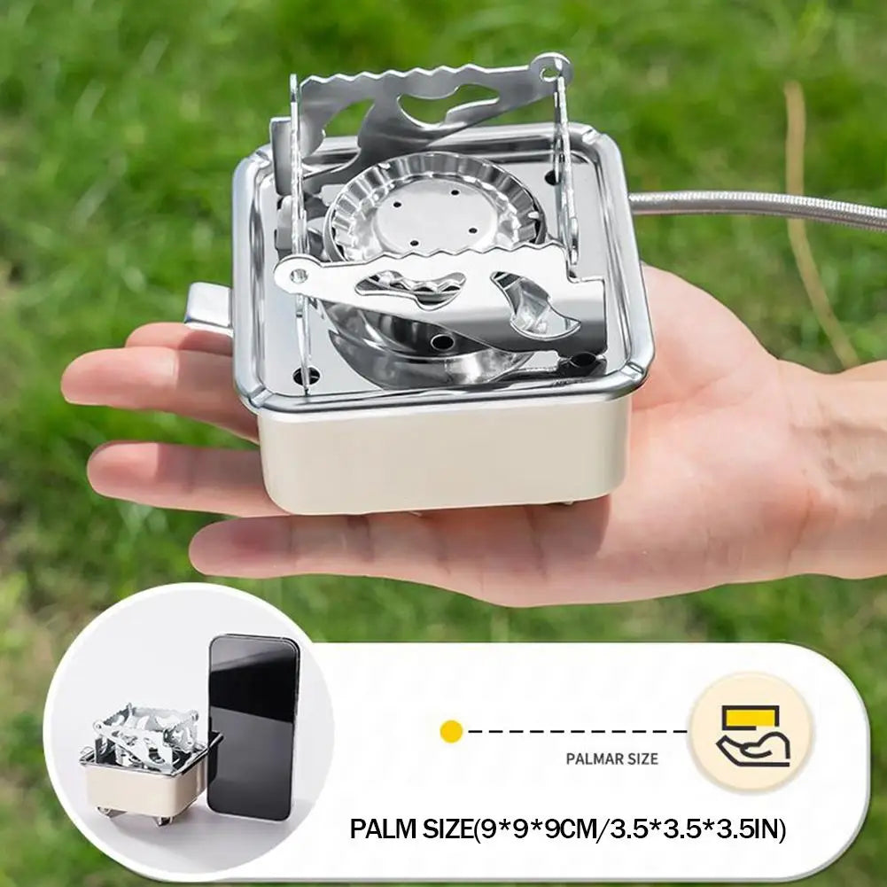 Mini Camping Gas Stove 4500W – Portable Stainless Steel Burner Portable Camp Stove Oasis Select