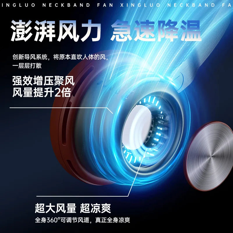 Bladeless Neck Fan – USB Rechargeable Hands-Free Portable Fan Bladeless Neck Fan Oasis Select