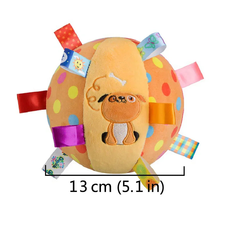 Interactive Ball Dog Toy for Aggressive Chewers Training Decompress Bite Resistant Plush Handle Dog Toys with Bells Pet Supplies Oasis Select