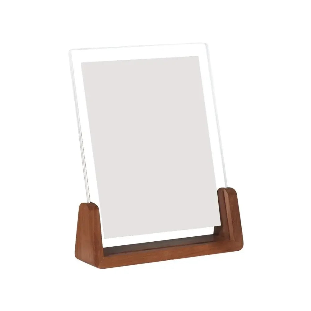 Walnut/Beech Creative Photo Frame Acrylic U Shape Transparent Frame Desktop Wood Wedding Pictures Frame Office Decor Oasis Select 10.2x15.2cm-A-1
