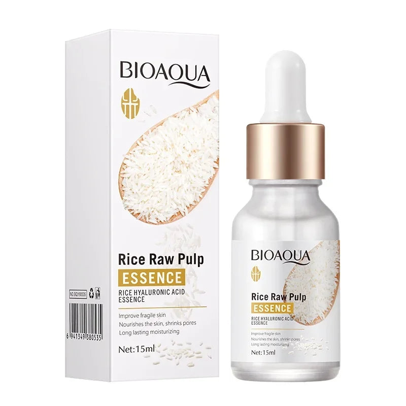 BIOAQUA Rice Essence Hyaluronic Acid Face Essence Nourishing Moisturizing Whitening Anti-Wrinkle Serum Facial Skin Care Oasis Select