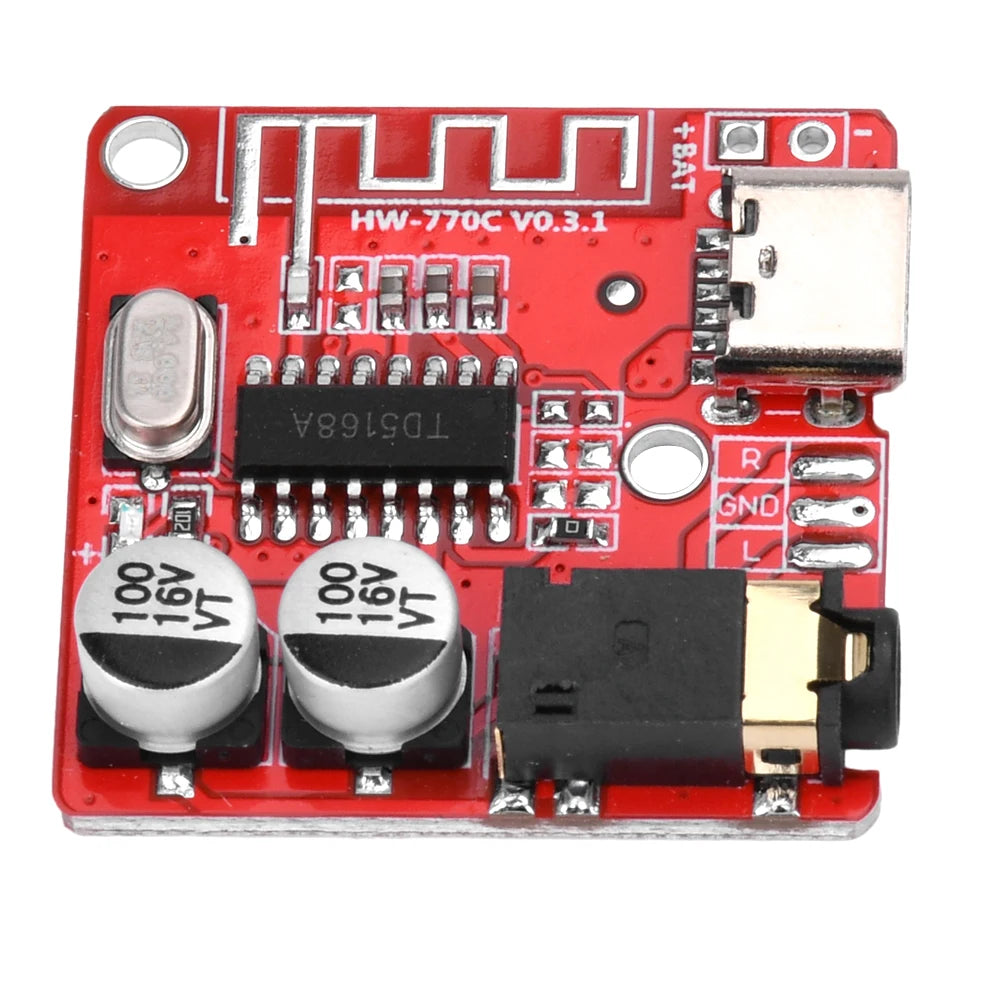 1PCS DIY Bluetooth Audio Receiver Board Bluetooth 5.1 MP3 Lossless Decoder Board Wireless Stereo Music Module DC3.7-5V Oasis Select Default Title