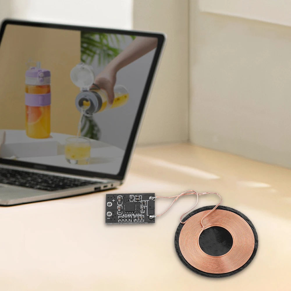 3W 600mA/5W 1A Wireless Charging Receiver Module Small Coil Built-in 5V Charging Wireless Charger PCBA Board Oasis Select