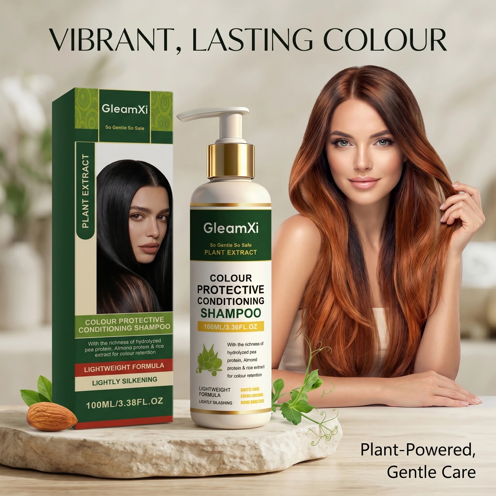 Colour Protective Conditioning Shampoo Lock Color Reduce Color Loss Adds Softness and Shine Long Lasting Non-irritating Care Oasis Select