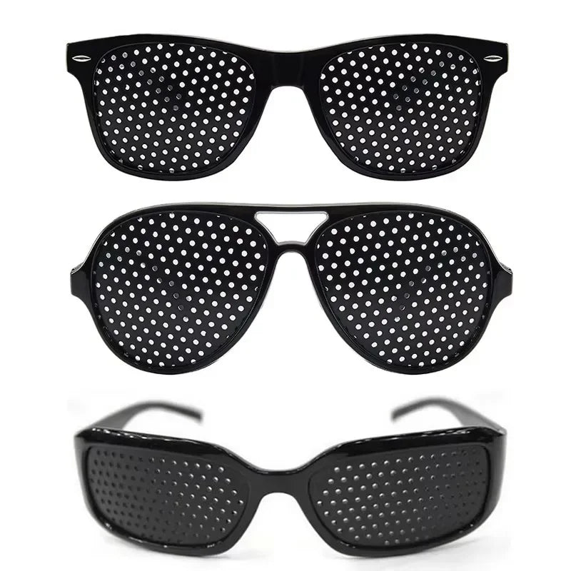 1/4PCS Anti-myopia Astigmatism Glasses Vision Correction Fatigue Pin Hole Glasses With Holes For Men Women Eyesight Improvement Oasis Select A-B-C