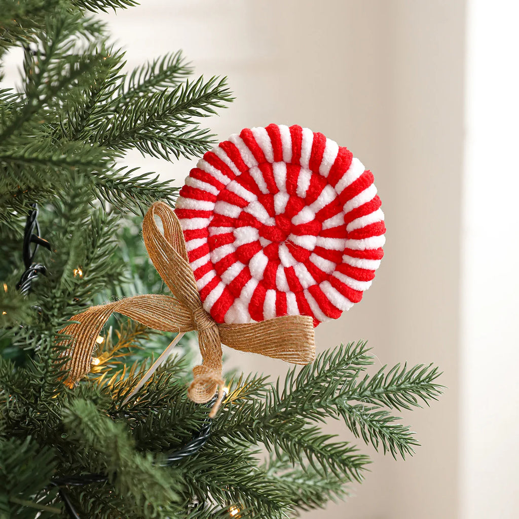 Plush Candy Lollipop Christmas Tree Ornament | Holiday Décor