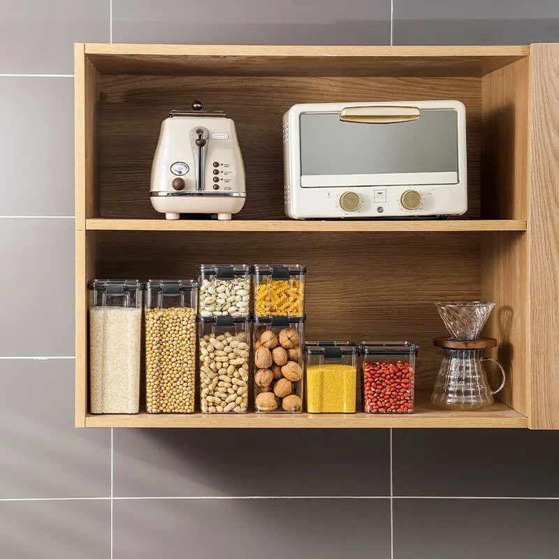 1pc Clear Food Storage Box,Food Storage Container With Lid, Plastic Kitchen And Pantry Organization Canisters Oasis Select