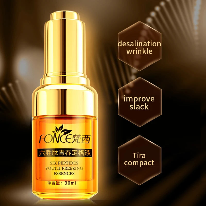 FONCE Hexapeptide Anti-Wrinkle Serum Anti Aging for Face Lifting Firming Fade Fine Lines Skin Brightening Hyaluronic Acid Serum Oasis Select