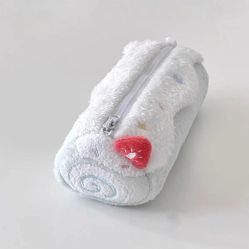 1Pcs Cute Cake Cosmetics Bag Swiss Roll Plush Pencil Case Kawaii Large Capacity Stationery Organizer School Girls Gift Oasis Select A3
