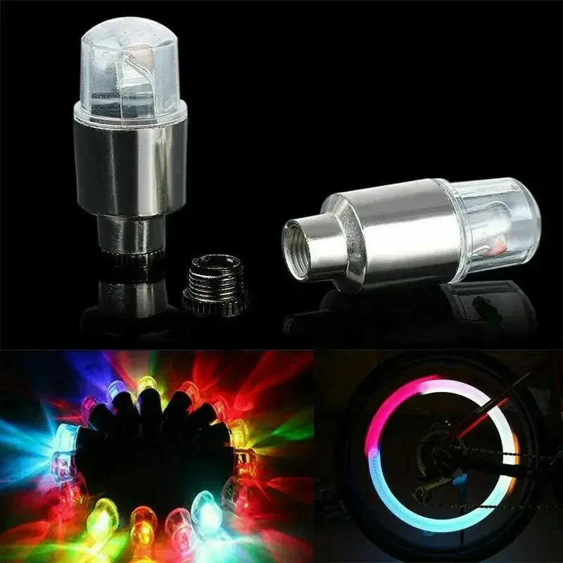 Tire Valve Cap Lights Tire Light for Car Air Valve Caps with Lights for Motorcycles Bicycles Electric Vehicles Lamps Oasis Select