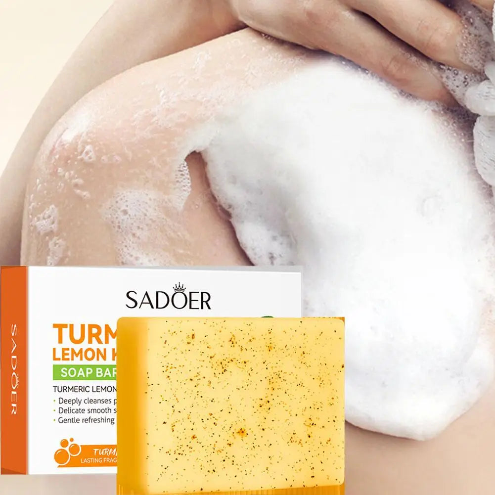 100g Kojic Acid Soap for Face, Turmeric Dark Spot Remover Soap Bar with Turmeric & Lemon & Hyaluronic Acid Gentle Moisturising Oasis Select