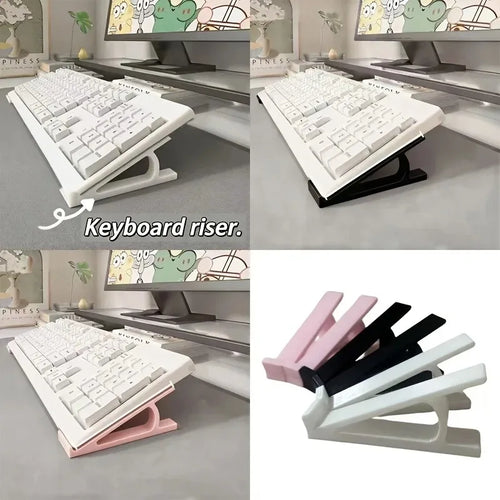 1 pair Ergonomic Keyboard Riser, Non-Slip Universal Stand with Multi-Color, Perfect for Office & Gaming Setup, Keyboard Stand Oasis Select