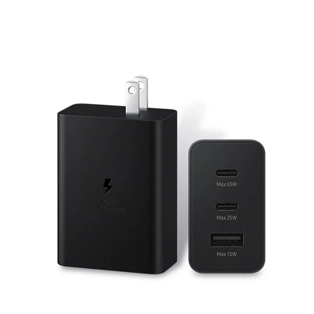 USB Charger 65W/45W Type C Fast Charging Mobile Phone Charger Wall Adapter For iPhone Samsung Xiaomi Huawei PD Quick Charge Oasis Select Black US Plug