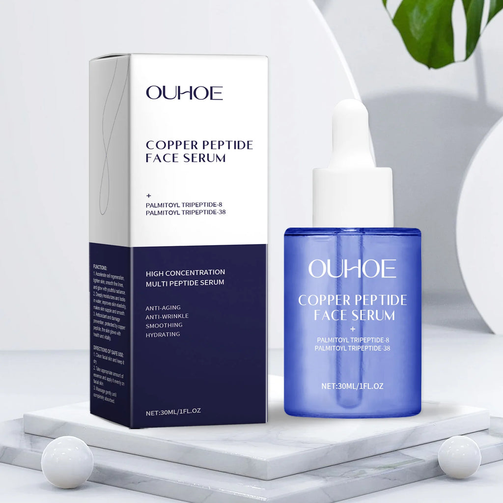 Copper Peptide Facial Serum – Anti-Aging, Firming & Brightening Facial Serum Oasis Select 30ml boxed