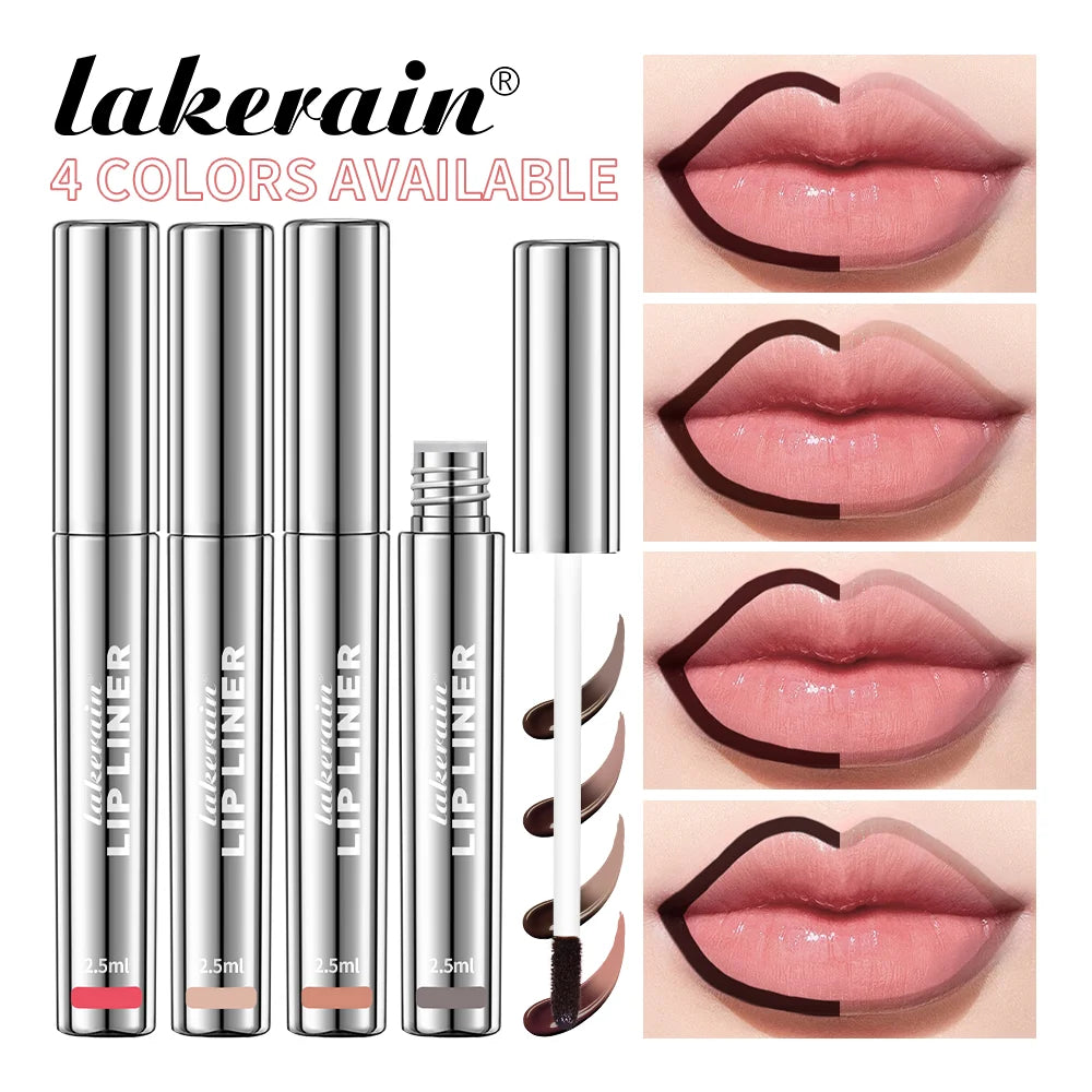 4colors Lip Liner Tattoo Matte Peel Off Enhance Lips Lip Liner Waterproof Long Lasting Moisturizing Lips Gloss Tattoo Cosmetics Oasis Select 4PCS