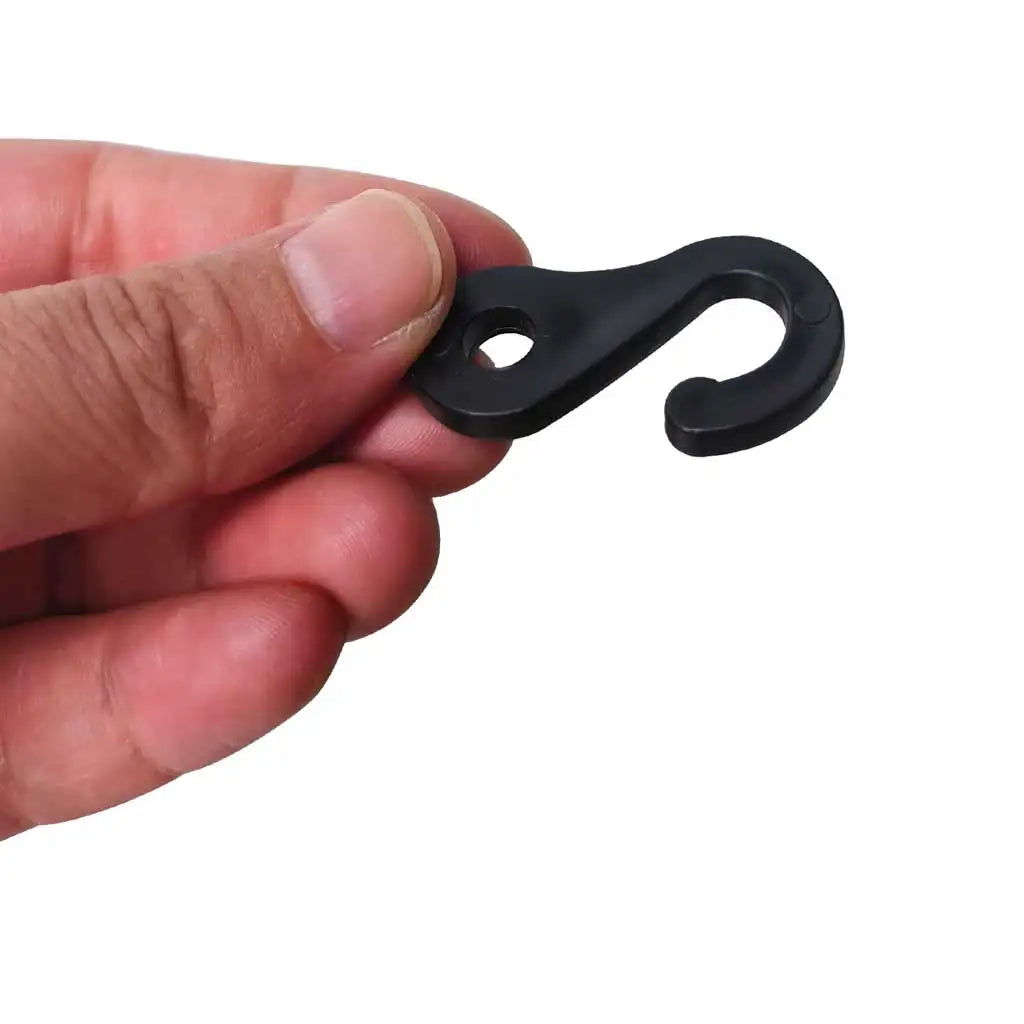 30/50/100Pcs Plastic Eye Snap Hook Clip for Outdoor Camping Tent Cover Awning Tent Rod Fasteners Oasis Select