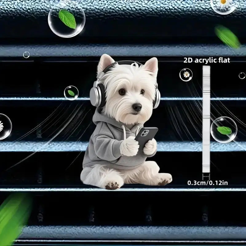Acrylic Car Vent Clip Aromatherapy Air Freshener Holder 2D Decorative Clip For Car AC Vents Oasis Select A4