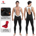 X-TIGER New Winter Men's Cycling Long Bibs Gel Padded Windproof Mountain Road Bike Pants Warm Comfortable Cycling Leggings Oasis Select XM-ZBK-34601 M