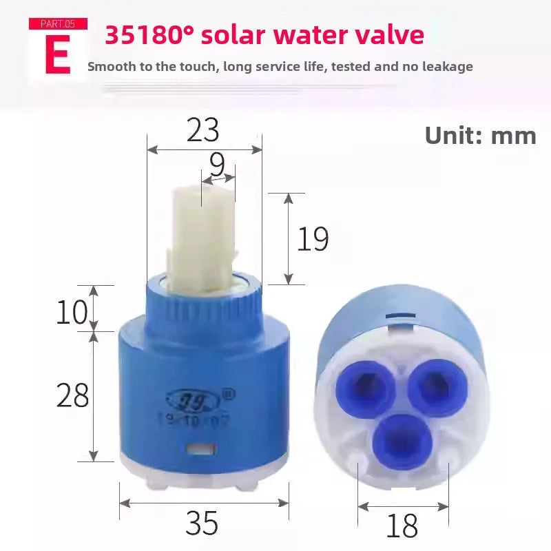 Faucets Mixing Spool Valve 25 MM/35 MM/40 MM Cartridge Ceramic Mixer Tap Kitchen Bath Basin Shower Taps Accessories Oasis Select E-JJ35MM