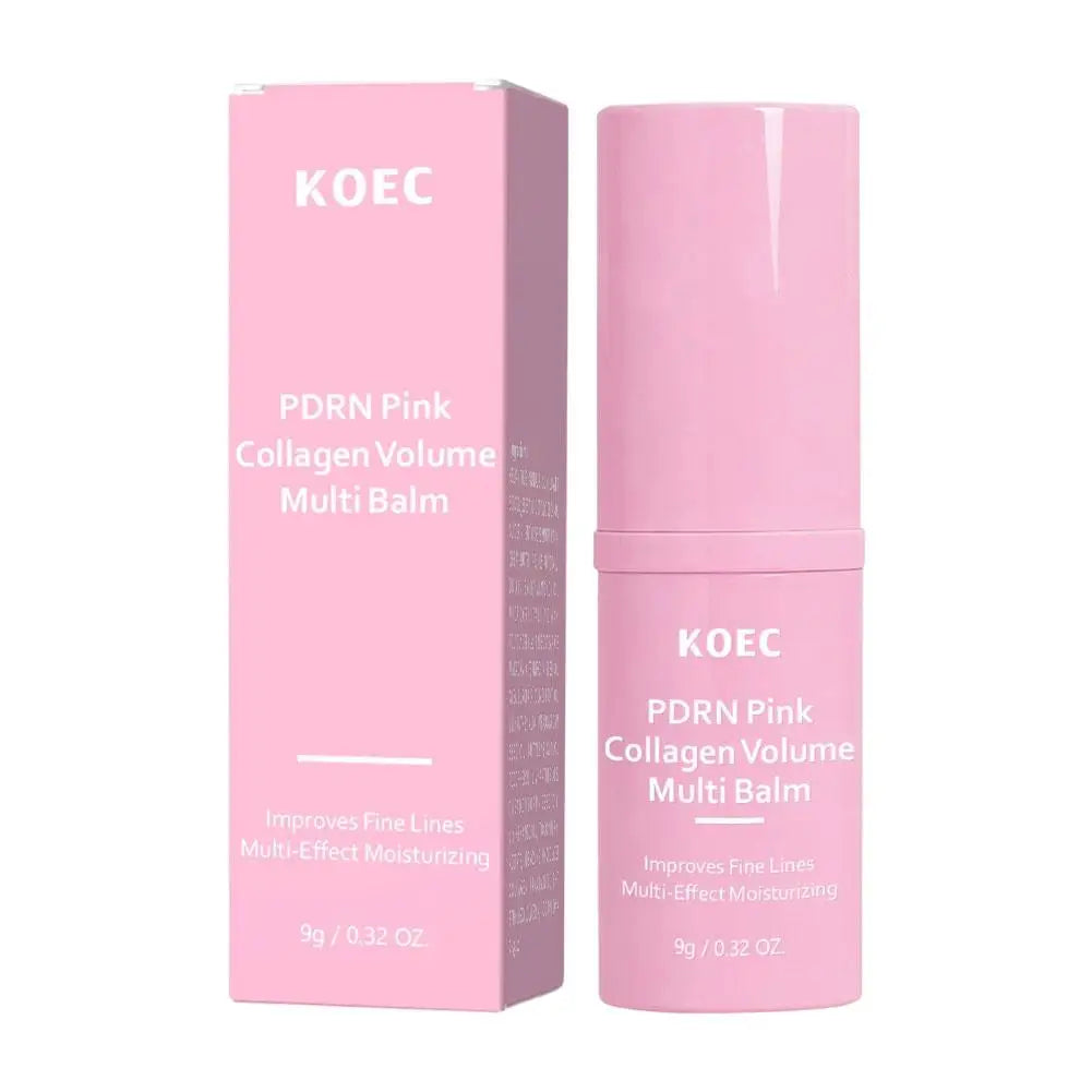 White Truffle Multi Balm Stick & PDRN Pink Collagen Volume Serum Stick Moisturizing Glowy Fade Fine Lines Finish Solid Skincare Oasis Select Pink Collagen