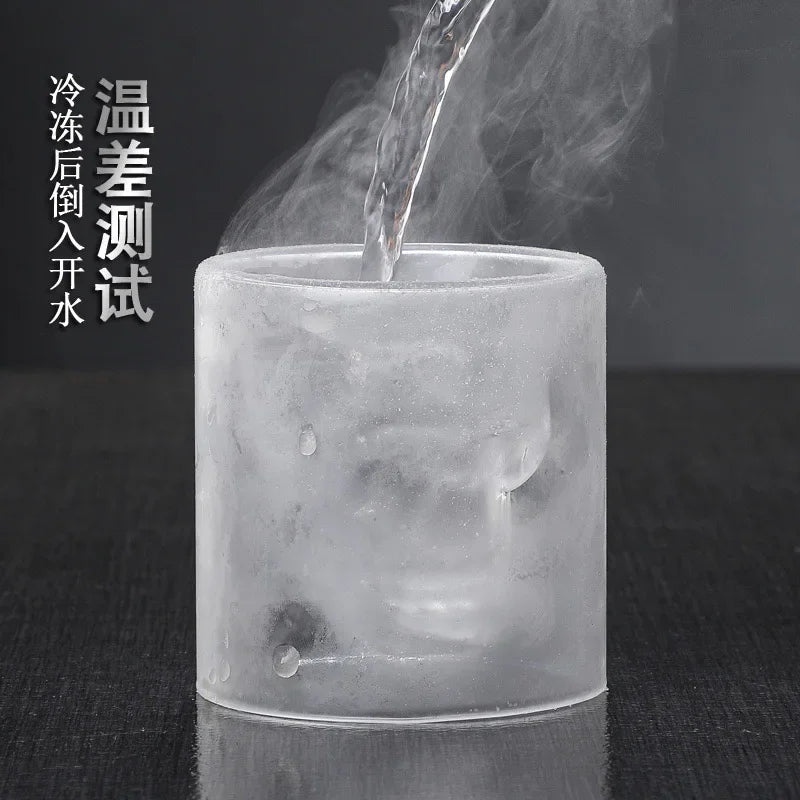 Skull Creative Glass Bar Clear Insulated Glass Skull Whiskey Liquor Beer Glass Shaped Glass Oasis Select