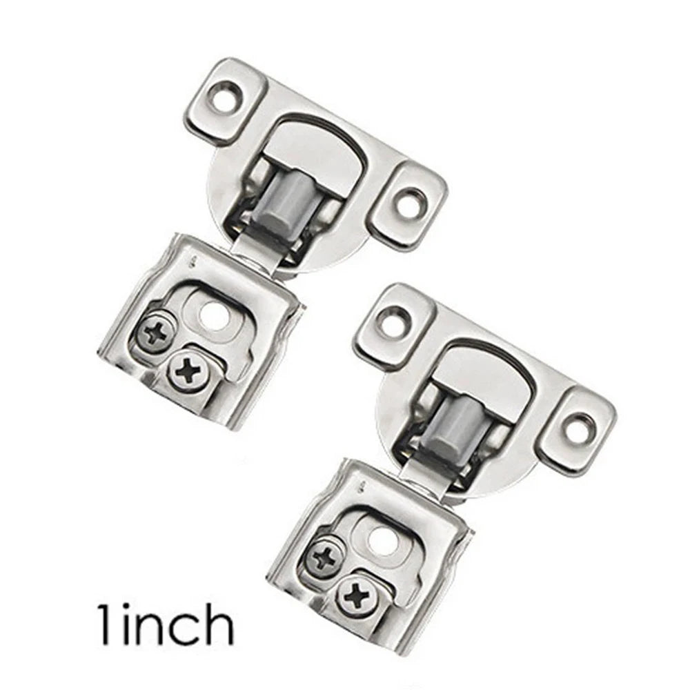 Three-dimensional Adjustable Hinge Short Arm Hinge Silent 1/2 Inch American Hinge Cabinet Door Panel Buffer Damping W/Screws Oasis Select 25.4mm