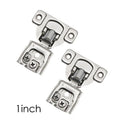 Three-dimensional Adjustable Hinge Short Arm Hinge Silent 1/2 Inch American Hinge Cabinet Door Panel Buffer Damping W/Screws Oasis Select 25.4mm