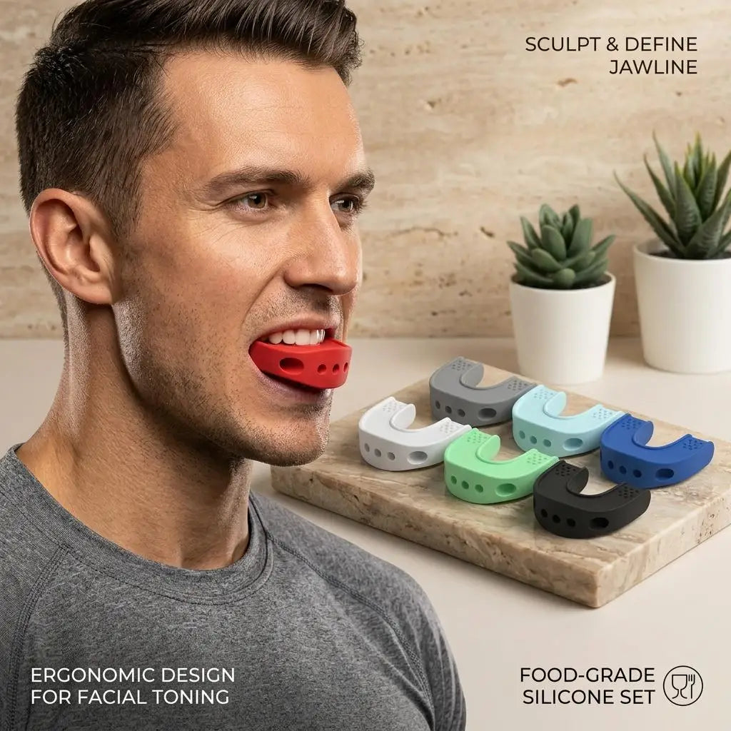 Food Grade Silicone Jawline Exerciser & Facial Muscle Toner