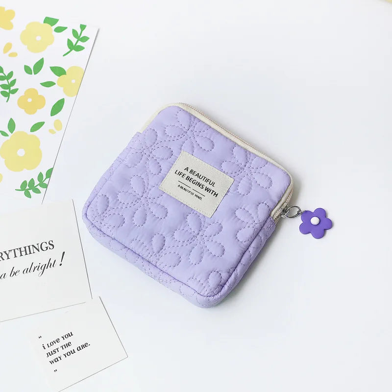 Women's Mini Travel Cosmetic Bag – Makeup & Card Organizer