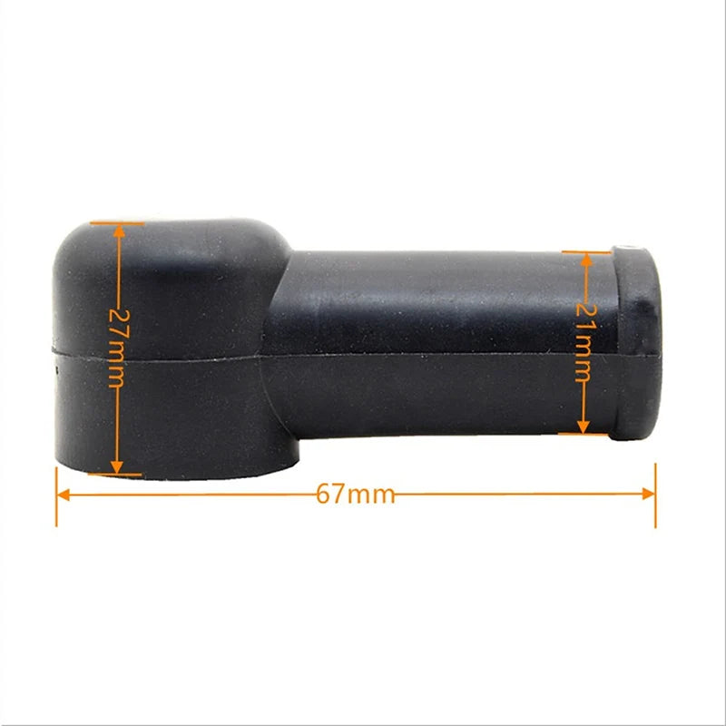 2PCS Rubber Car Motorcycles Battery Negative Positive Terminal Cover Cap Boot Oasis Select