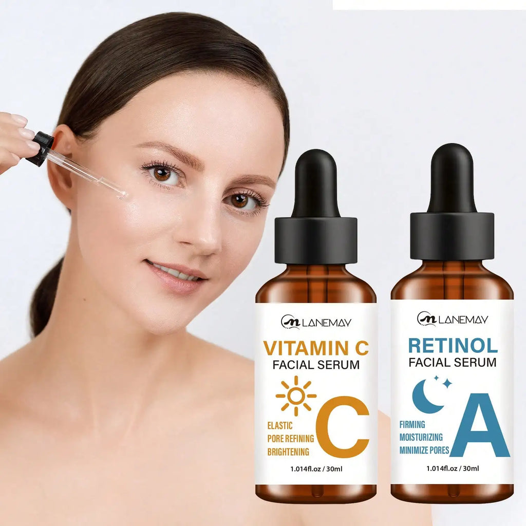 Vitamin C & Retinol Serum Pack – Anti-Aging Face Serum Duo