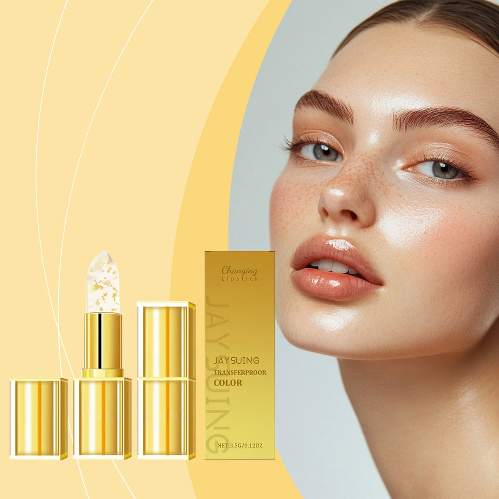 Jaysuing Gold Color-Changing Lip Balm | Hyaluronic Acid Hydrating Color-Changing Lip Balm Oasis Select