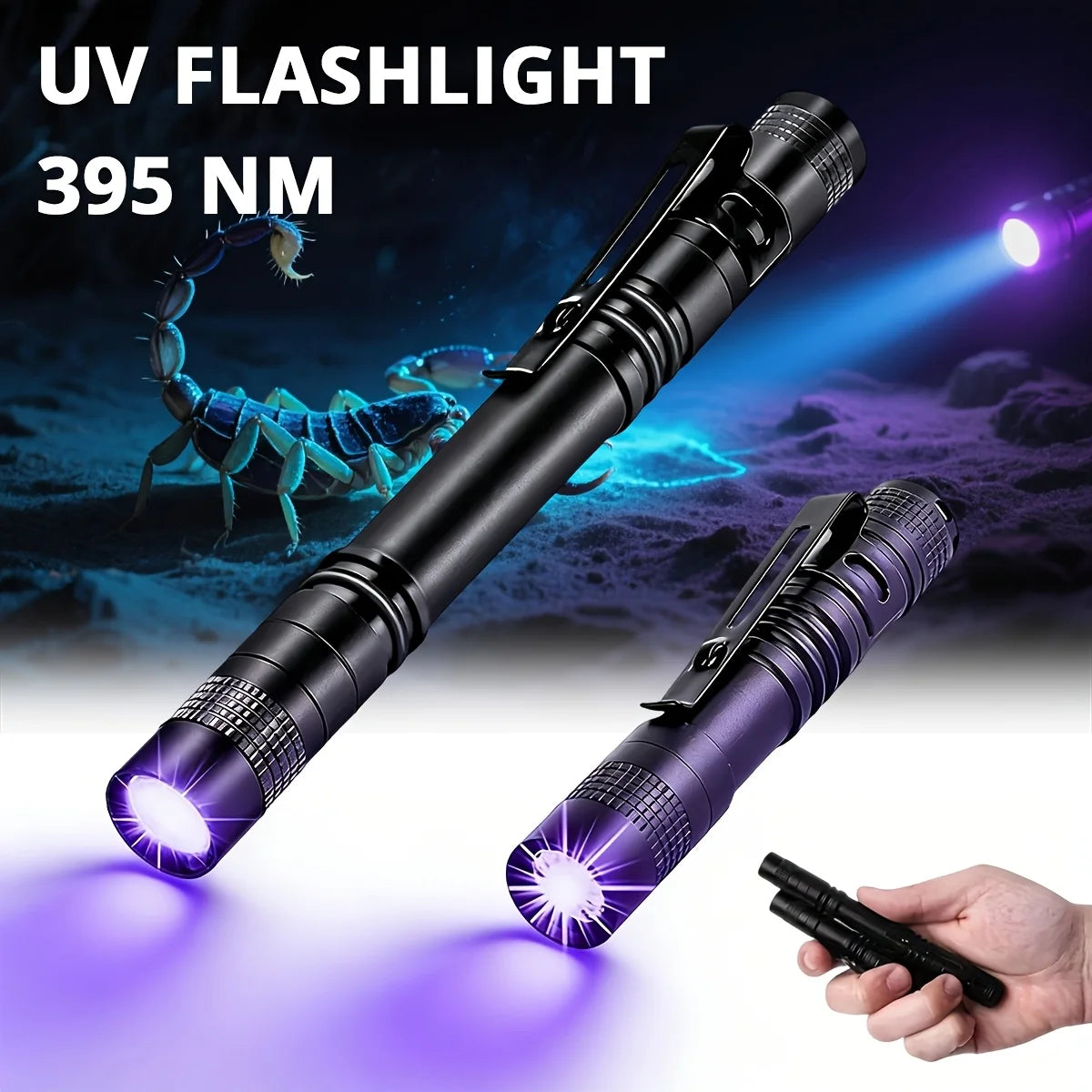 395nm UV LED Penlight – Invisible Ink & Pet Stain Detector