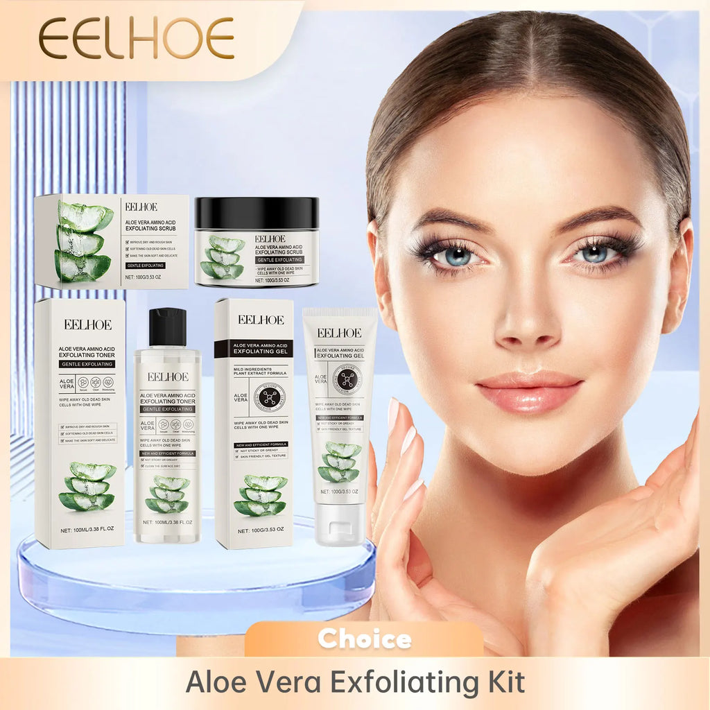 EELHOE Aloe Skin Care Kit – Hyaluronic Acid Face Moisturizer Skin Care Kit Oasis Select
