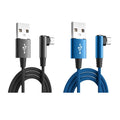 1/3pcs USB Micro Cable 3A 90 Degree Elbow Data Cable Charger Cord for Xiaomi Mobile Phone Accessories Fast Charging Usb Cable Oasis Select mix-2pcs 3m