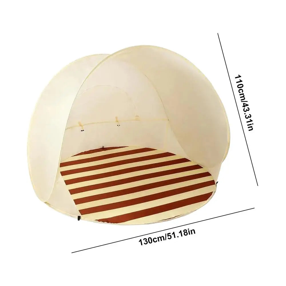 Outdoor Portable Camping One Click Open 3-4 People Tent Large Space Sunshade Beach Sun Shelter Tent Garden Beach Tent Reusable Oasis Select 1PC