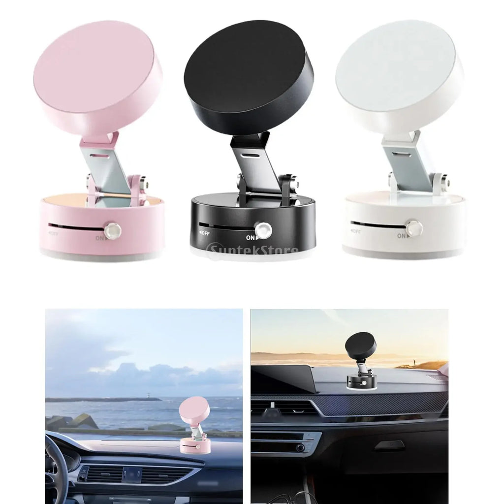 Professional Car Phone Holder with Strong Vacuum Suction Simple Install Adjustable Angle Phone Stand Mount for Vehicle Oasis Select